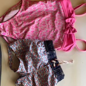 Sibling fish swim set 3t girl 0-6 boy
